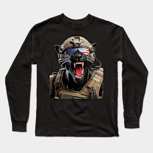 Patriot Panther by focusln Long Sleeve T-Shirt